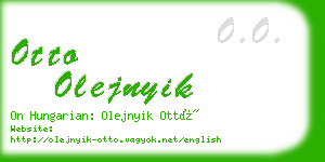 otto olejnyik business card